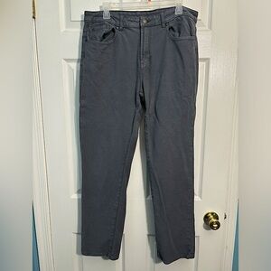 Gray work pants